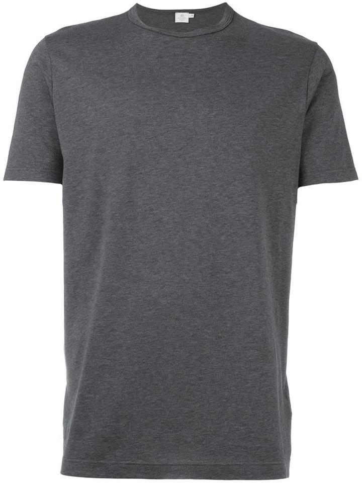 Sunspel 'classic Designer' T-shirt, Men's, Size: Small, Grey, Cotton