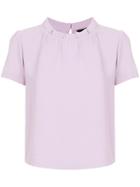Emporio Armani Gathered Blouse - Pink & Purple