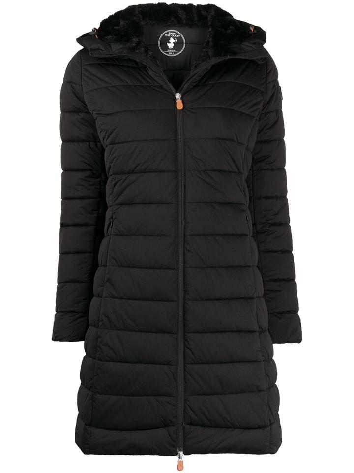 Save The Duck Hooded Down Jacket - Black
