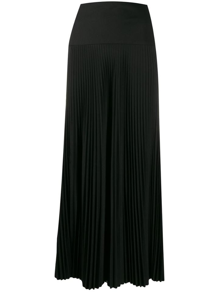 Joseph Pleated Maxi Skirt - Black