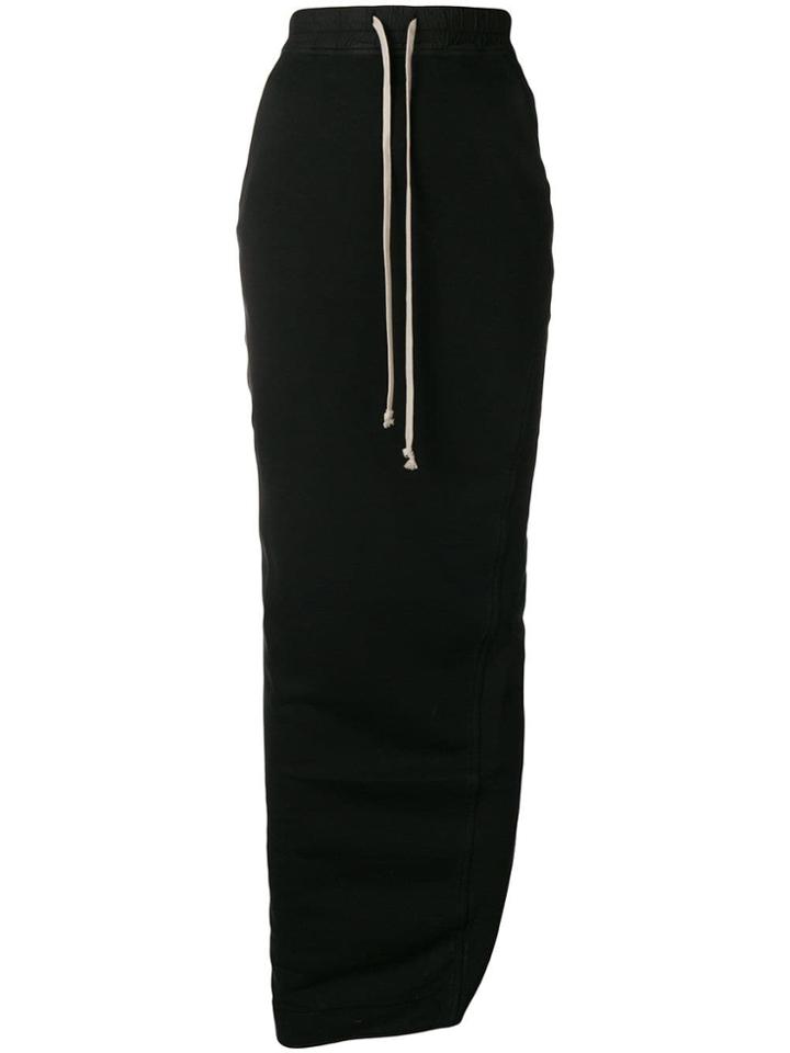 Rick Owens Drkshdw Long Fitted Skirt - Black