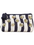 Figue River Stripe Cosmetic Pouch - Blue