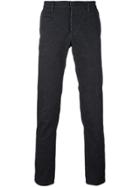 Incotex Textured Tailored Trousers - Black