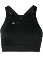 Adidas By Stella Mccartney Logo Sports Bra - Black