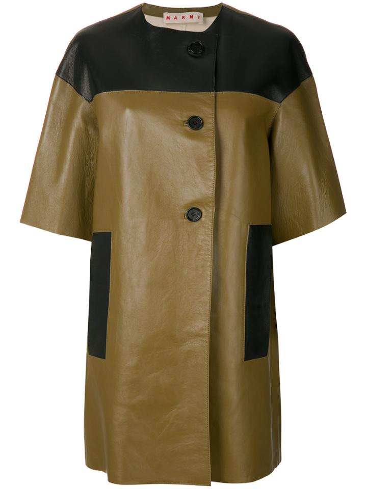 Marni Loose Fit Coat - Brown