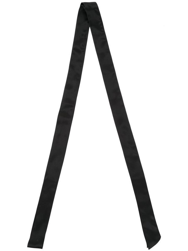 Rokh - Skinny Neck Scarf - Women - Silk - One Size, Black, Silk