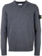 Stone Island 'ml' Pullover, Men's, Size: Large, Grey, Polyamide/wool