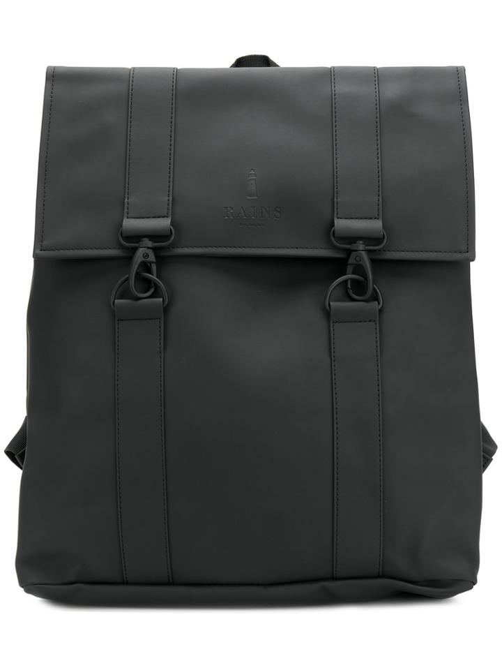 Rains Flap Backpack - Black
