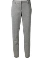 Theory Cropped Trousers, Women's, Size: 8, Grey, Polyamide/polyester/polyurethane/viscose