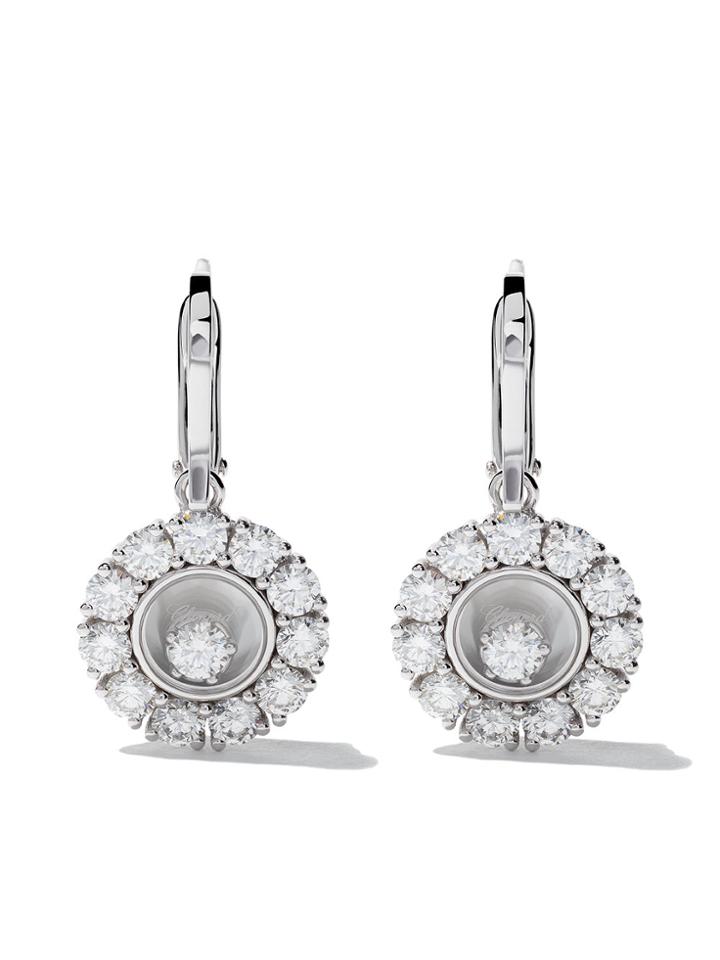 Chopard 18kt White Gold Happy Diamonds Earrings - Unavailable