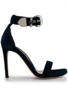 Alexander Mcqueen Buckled Open Toe Sandals - Blue