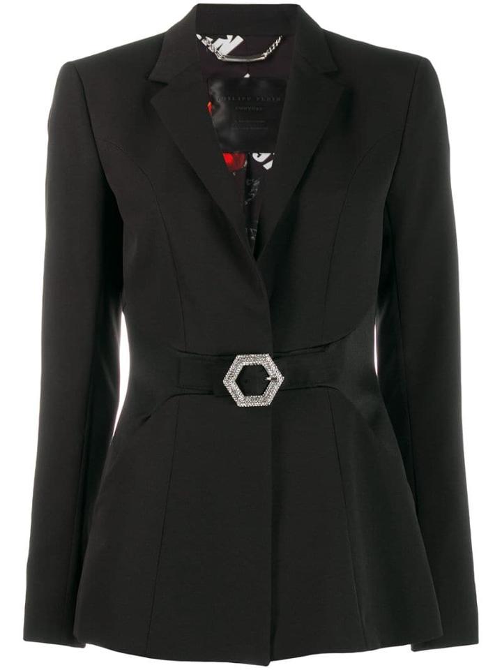 Philipp Plein Crystal Blazer - Black