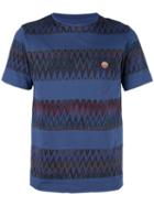 Missoni Zig Zag Stripe T-shirt, Men's, Size: Large, Blue, Cotton