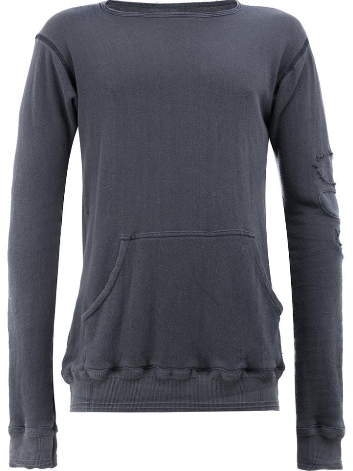 Greg Lauren Front Pocket T-shirt - Blue