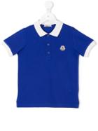 Moncler Kids Classic Logo Polo Shirt, Boy's, Size: 8 Yrs, Blue
