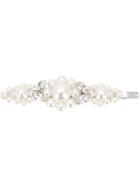 Simone Rocha Pearl And Crystal Embellished Hair Clip - Silver