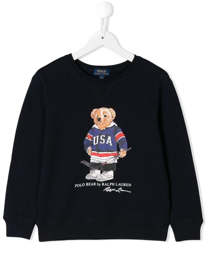 Ralph Lauren Kids Polo Bear Sweatshirt - Blue
