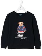 Ralph Lauren Kids Polo Bear Sweatshirt - Blue