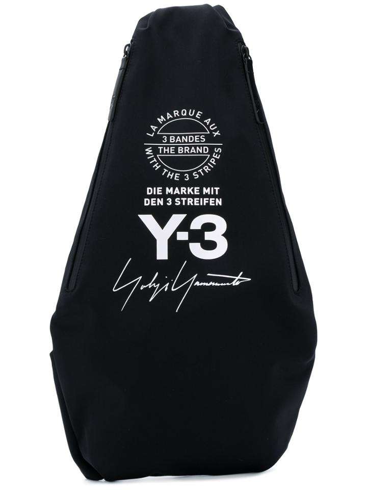 Y-3 Yohji Messenger Backpack - Black