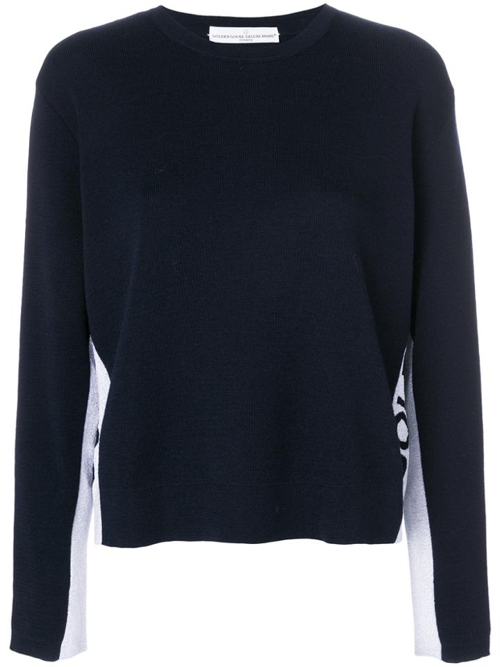 Golden Goose Deluxe Brand Golden Logo Sweater - Blue