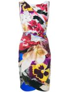 Roberto Cavalli Folded Floral Dress - Multicolour