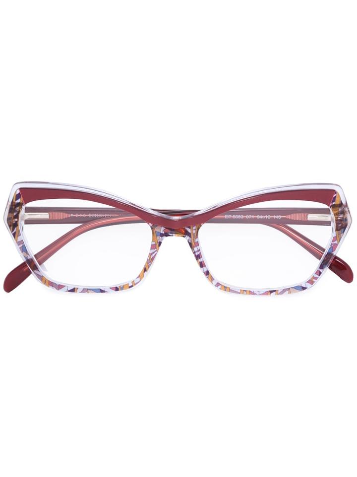 Emilio Pucci Cat Eye Shaped Glasses - Brown