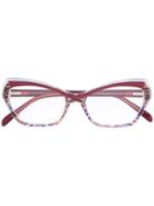 Emilio Pucci Cat Eye Shaped Glasses - Brown