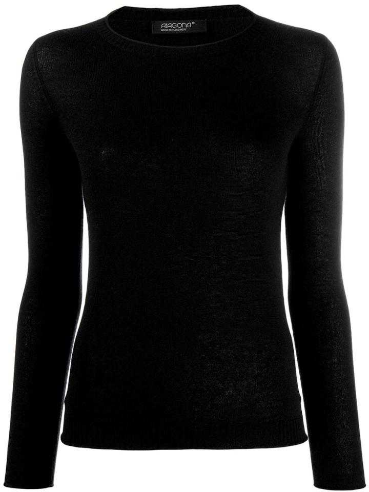 Aragona Fine Knit Jumper - Black