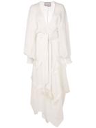 Alexis Europa Crinkled Wrap Dress - White