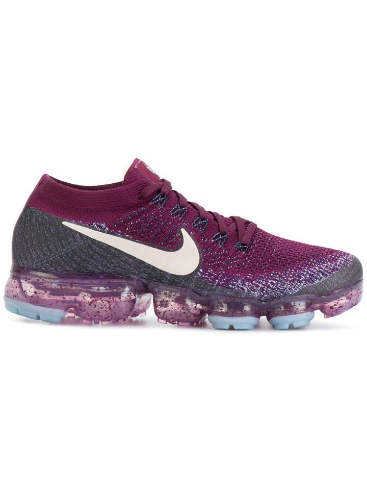 Nike Air Vapormax Flyknit Sneakers - Pink & Purple