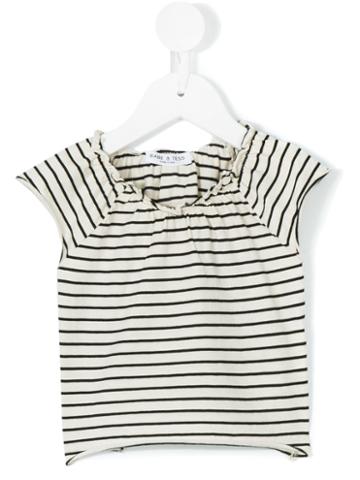 Babe And Tess - Striped Blouse - Kids - Cotton - 9 Mth, Nude/neutrals