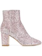Polly Plume Ally Sparkling Sequin Boots - Pink & Purple