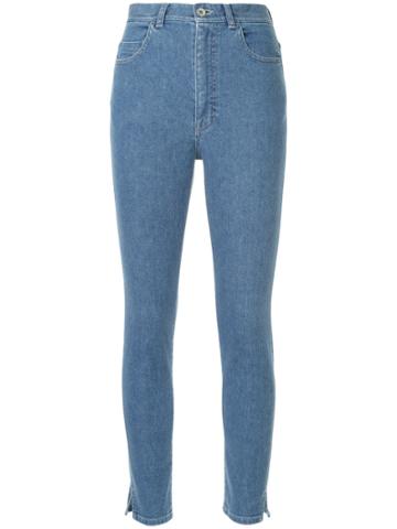 En Route Slim High-waisted Jeans - Blue
