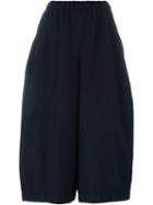 Comme Des Garçons Wide Leg Cropped Pants, Women's, Size: Medium, Blue, Polyester