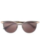 Gucci Eyewear Round Frame Titanium Sunglasses - Grey