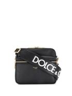 Dolce & Gabbana Logo Stamp Messenger Bag - Black