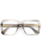 Gucci Eyewear Square Frame Glasses - Grey