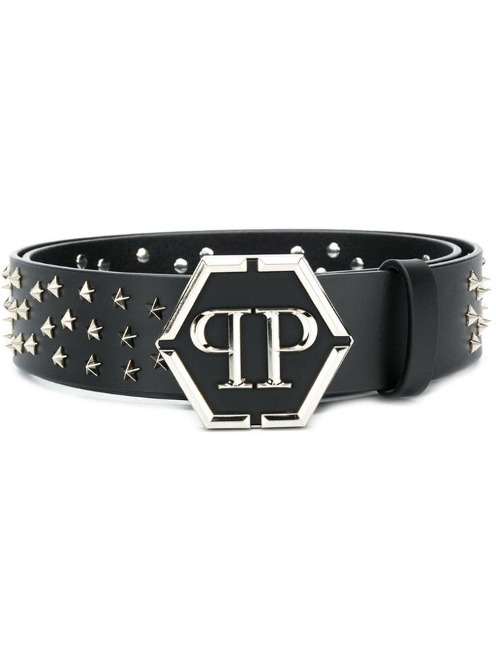 Philipp Plein Star Studded Belt - Black