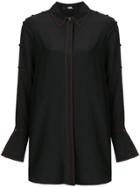 Karl Lagerfeld Button Detailed Tunic Shirt - Black