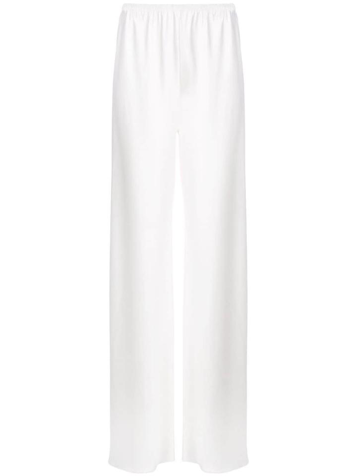 Peter Cohen Wide-leg Silk Trousers - White