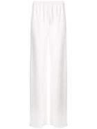 Peter Cohen Wide-leg Silk Trousers - White