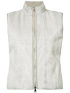 Moncler Zipped Gilet, Women's, Size: 1, Polyamide/goat Fur/feather Down/feather