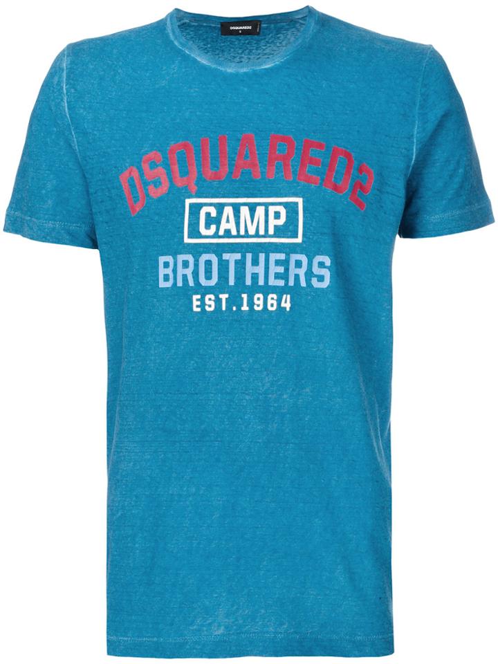 Dsquared2 Camp Brothers T-shirt - Blue