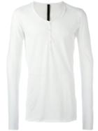 Poème Bohémien Button Up Collar T-shirt, Size: 48, White, Cotton
