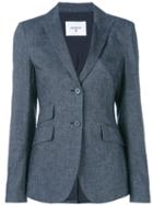 Dondup Two Button Blazer, Women's, Size: 40, Blue, Cotton/linen/flax/spandex/elastane/spandex/elastane