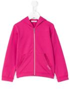Lace Trim Hoodie - Kids - Cotton/spandex/elastane - 3 Yrs, Pink/purple, Liu Jo Kids
