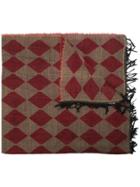 Uma Wang Argyle Finge Scarf - Brown