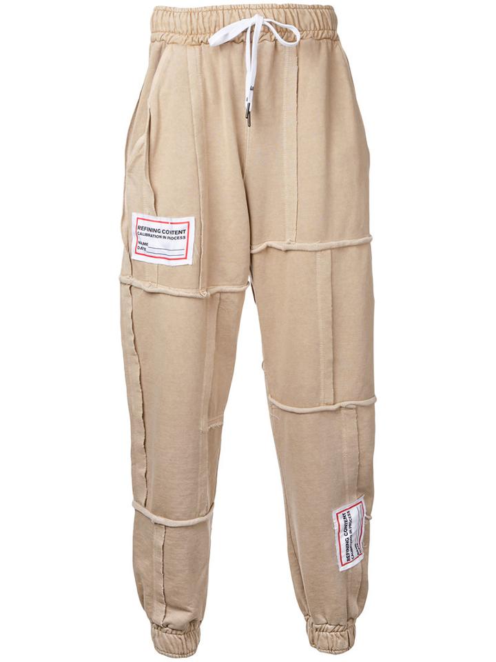 Liam Hodges - Open Seam Drawstring Trousers - Men - Cotton - S, Brown, Cotton