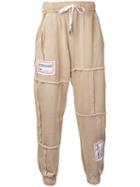 Liam Hodges - Open Seam Drawstring Trousers - Men - Cotton - S, Brown, Cotton