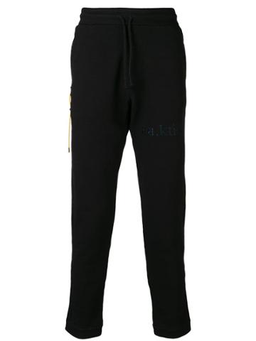 Geym Loose Embroidered Jogging - Black